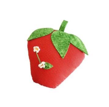 Preview: Erdbeerkissen klein blanco